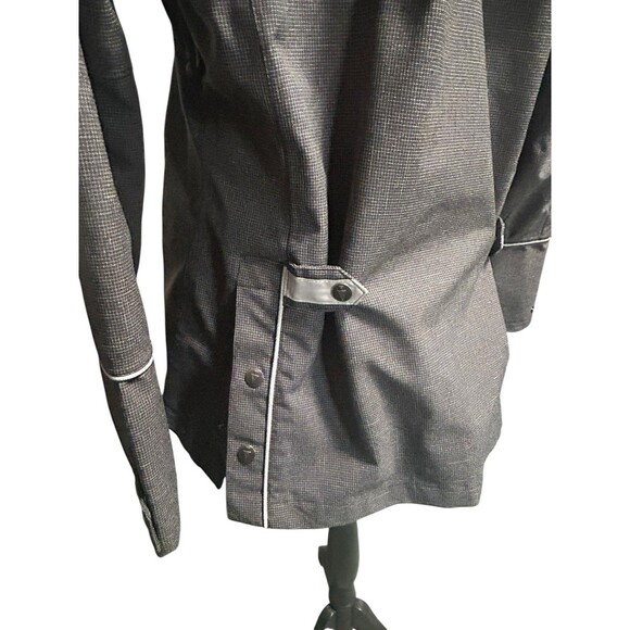 Kerrits Hight Tail Waterproof Rain jacket Black. Zip Pockets Adjustable Snaps LG - Picture 4 of 15